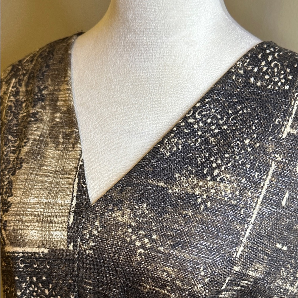 Perseption Concept Patterned Runch Bottom Blouse - image 3